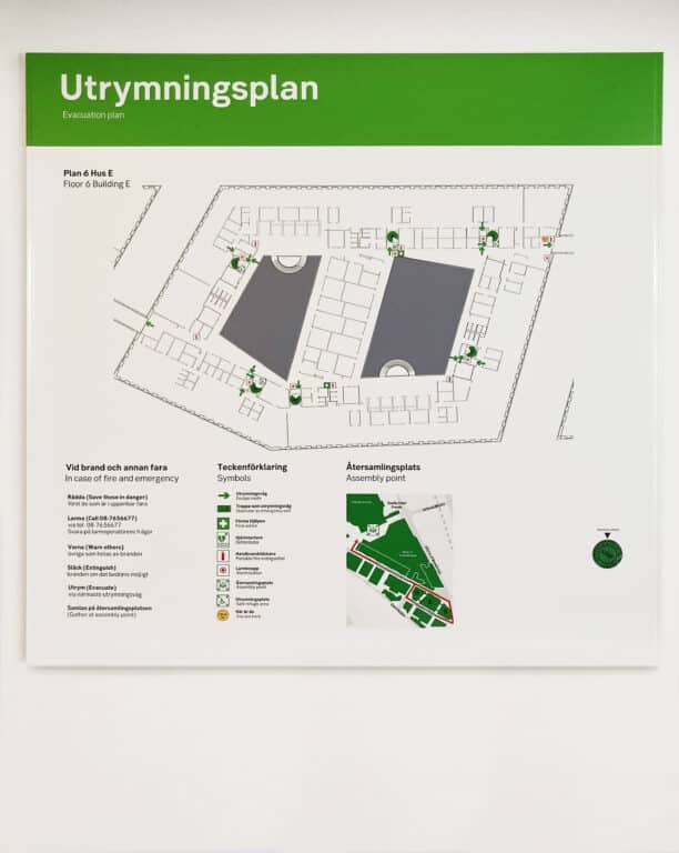 Utrymningsplan för nödsituationer